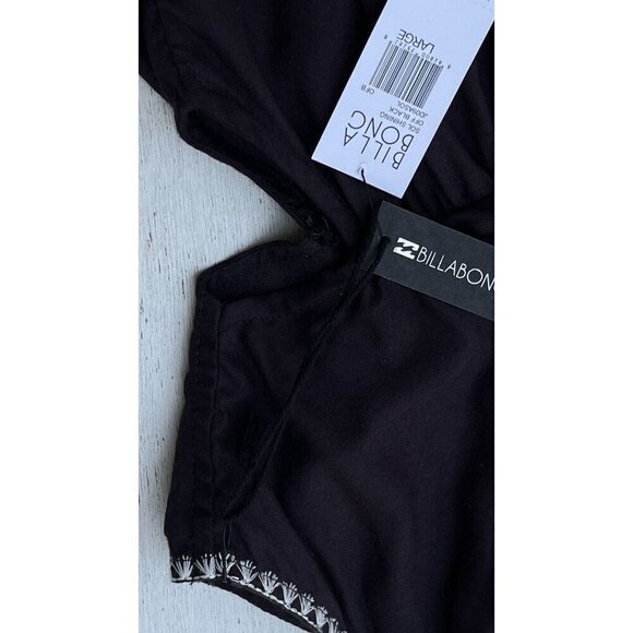 Billabong Juniors Sol Shining Off Black Cut out Dress Size L JD09ASOL - Picture 4 of 14